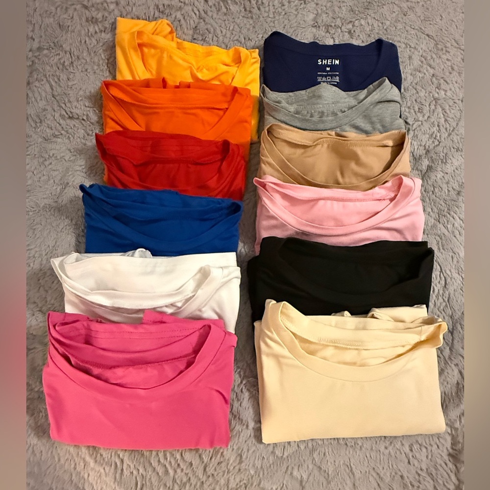 SHEIN Women's Short Sleeve Tops - Multicolor Pack